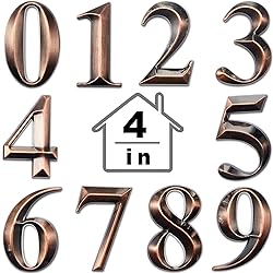 Jetec 10 Pcs House Numbers 3D Door Mailbox Numbers