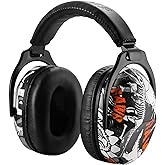 Hocazor HZ015 Kids Ear Protection-SNR 27dB Safety Earmuffs Durable Composite Material Hearing Protector Boys Noise Cancelling Headphones - Black Dinosaur