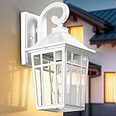 Darkaway Outdoor Wall Lights for House, Exterior Lighting Fixtures Wall Mount Outdoor Porch Lights Waterproof White Outdoor S