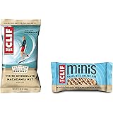 Clif Bar, Bars 10 Full Size and 10 Mini Energy Bars Made with Organic Oats Plant Based Food Vegetarian Kosher 2.4oz and 0.99o