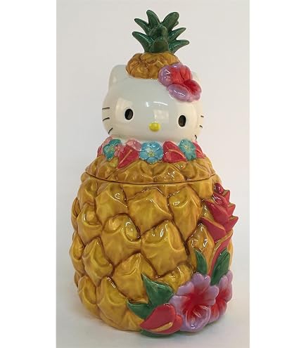 Amazon.com: Blue Sky Clayworks Hello Kitty Pineapple Cookie Jar
