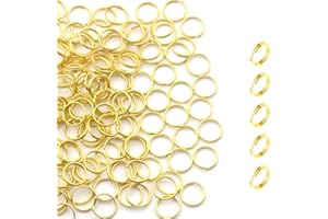 ZOLOAJAY 200 Pcs Mini Split Jump Ring with Double Loops Small Round Metal Key Rings Connectors for Making Handwork Charms Pendants Key Chains Ornaments DIY Crafts Accessories…