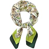 CODCOS 27.5 Inch Silk Feeling Scarf for Women Square Satin Head Scarf Hair Wrap Bandana