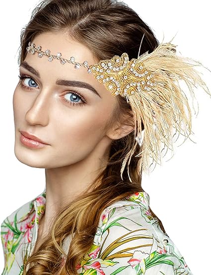 1920s Headpiece Vintage Flapper Headband 1920s Hairband Great