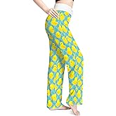 Women's Comfy Pajama Pants Casual Drawstring Stretch Wide Leg Palazzo Lounge Pants