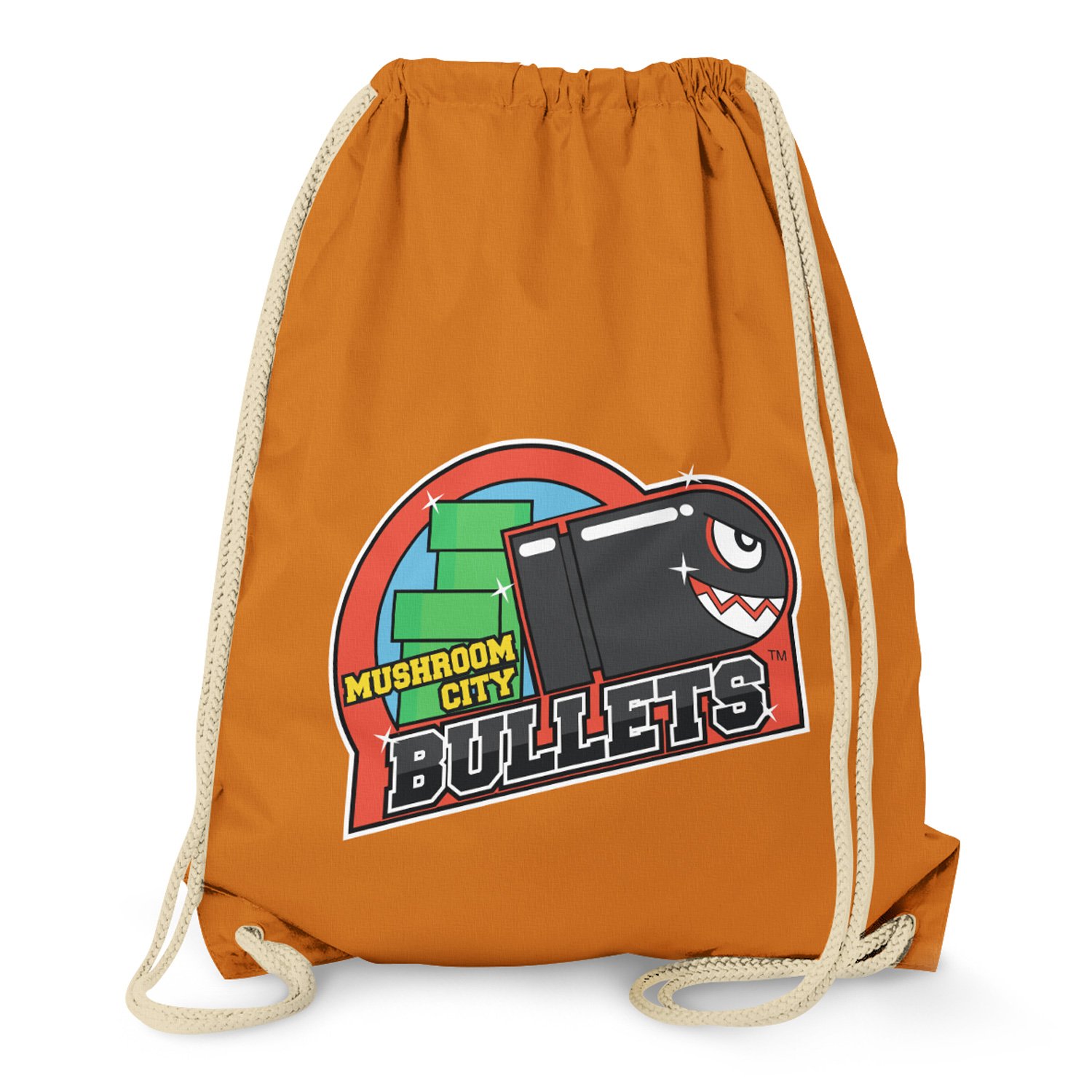 Nerdo - Mushroom City Bullets - Gym Bag, Orange