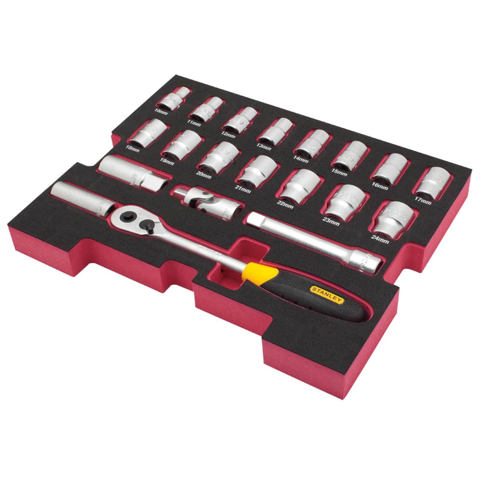 Stanley Fatmax FMHT0-74297 TSTAK Inlay Set, Multi-Colour, 1/2-Inch, Set of 48 Piece