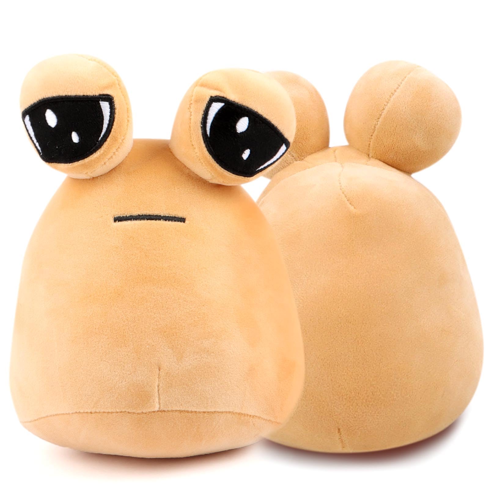 GWAWG Alien Pou Plush Toy - My Pet Alien Plushie Stuffed Cute Animal Doll - Game Toy for Girl Boy Children's Gift 8.6 Inches