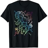Minecraft Group Shot Rainbow Collage T-Shirt