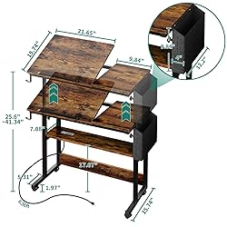YITAHOME Height Adjustable Table with Charging