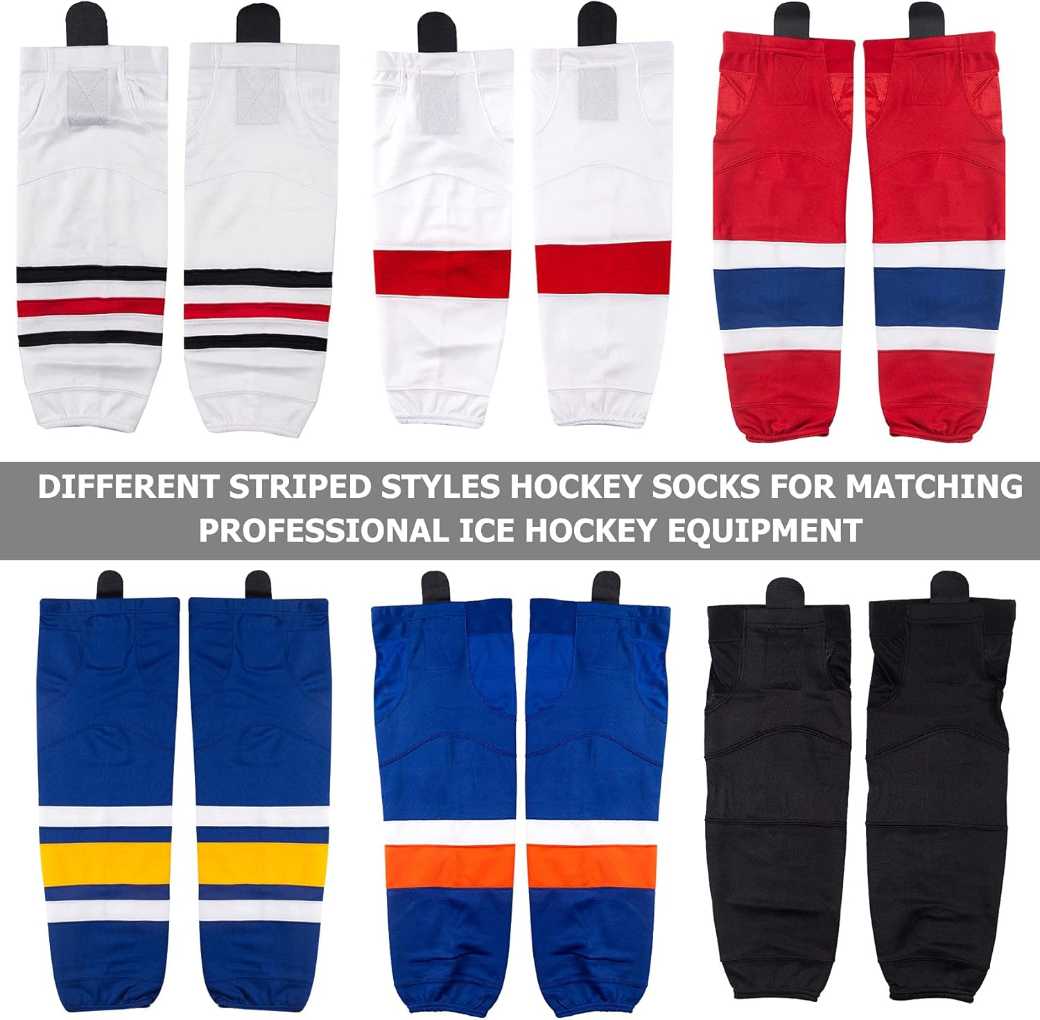 COLDINDOOR Adult Ice Hockey Socks Senior : Sports & Outdoors