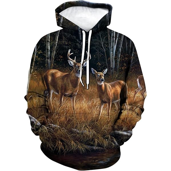 Amazon.com: HANZSPROUT Unisex Horse Hoodies For Men 3D