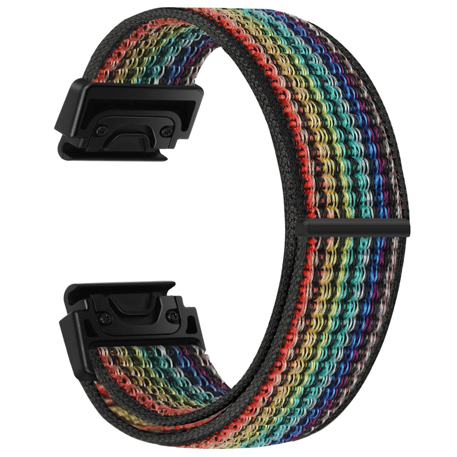 BTTNG 22mm Watch Strap Compatible With Garmin Fenix 8 47mm/7/7 Pro/6/6 Pro/5 Plus, Nylon QuickFit Sport Band for Forerunner Instinct 2/EPIX 2