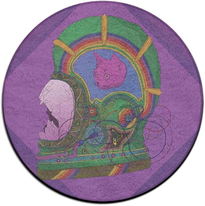Laurel Alfombra Redonda Antideslizante Color Astronauta Helment Entrada