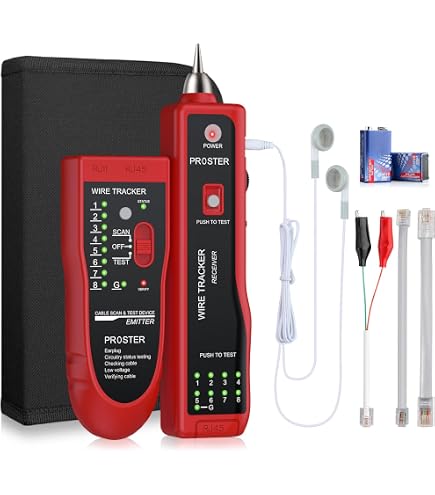 Kit Traceur De Fil 200EP Avec Amplificateur Induction - Testeur Câbles Réseau