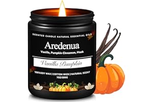 Vanilla Pumpkin Candle | Fall Scented Candle - Pumpkin Scented Candles for Autumn, Cozy Fall Aromatherapy Gifts - 7 OZ Autumn