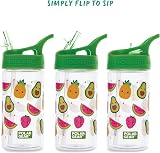 Polar Gear Kids Water Bottle 400ml with Straw Leakproof Green Fruit view 6