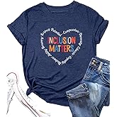 Inclusion Matters Shirt Women Mental Health T-Shirt Special Education Teacher Tee Tops Cute Neurodiversity Shirts