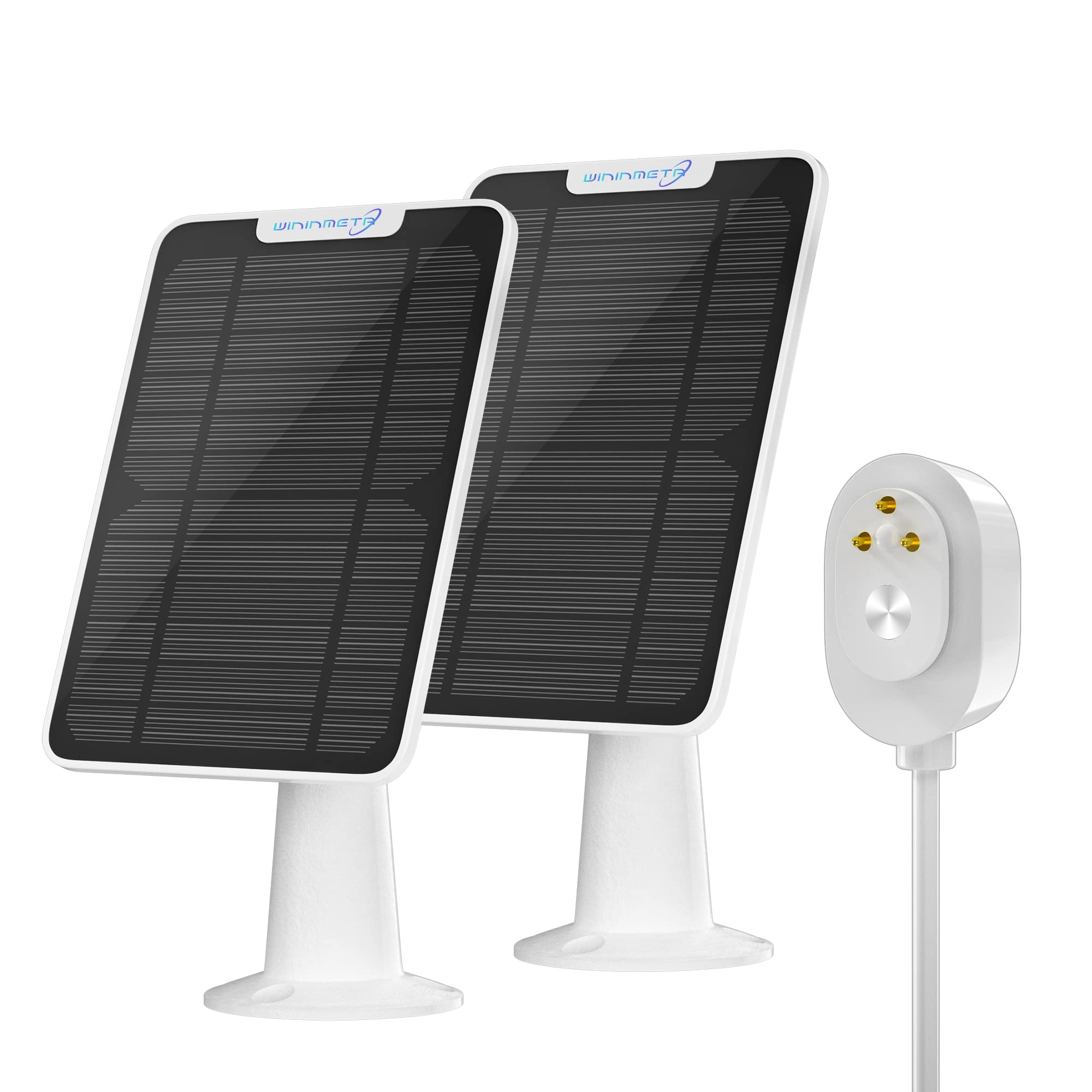 Photo 1 of 6W Solar Panel Charger Compatible with Arlo Ultra/Ultra 2/Pro 3/Pro 4/Pro 3 Floodlight Security Camera, Solar Panels Charging IP65 Weatherproof w/ 9.8ft Charging Cable Adjustable Wall Mount, 2 Pack