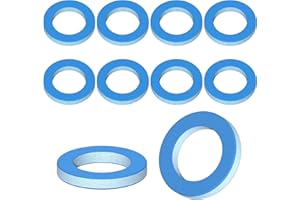 YNCOTTE 10Pcs 830749 Gearcase Drain Plug Seal, Lower Unit Drain Plug Seal Washer Gaskets 3/8”-16 Oil Drain Plug Seal Washers Compatible with Most Mercury/Mariner Outboards and Mercruiser