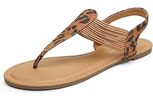 Dream Pairs Women's Elastic Strappy String Thong Ankle Strap Summer Gladiator Sandals