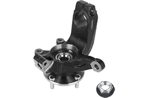 Autoround 698-406 Front Right Steering Knuckle & Wheel Bearing Hub Assembly Fit for Ford Focus 2006 2007 2008 2009 2010 2011, Replace# 698406 LK004, Passenger Side