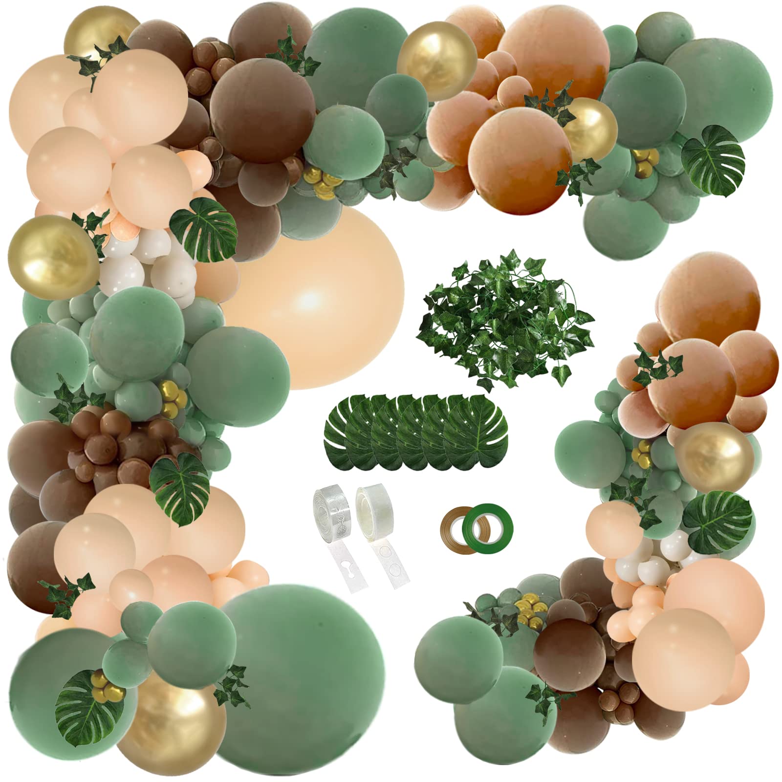 Photo 1 of ****Partial set***

PERPAOL PCS Sage Green Brown Balloon Garland Kit
