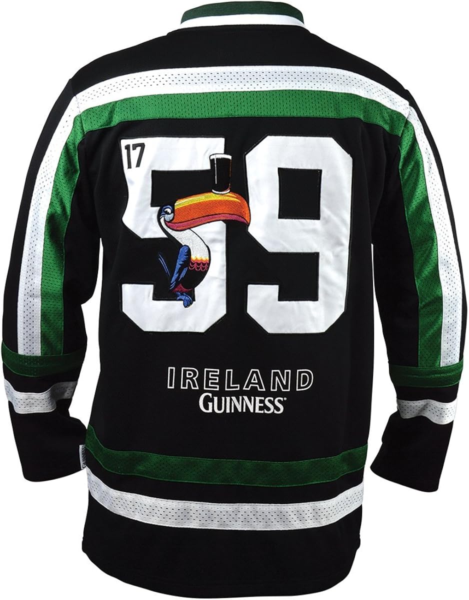green and black hockey jersey