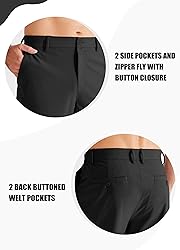 Libin Mens Golf Dress Pants Stretch Work Slacks