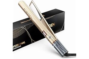 FURIDEN Hair Straightener and Curler 2 in 1, Flat Iron Curling Iron in One, Flat Iron Hair Straightener, No Frizz | Long-Lasting Finish