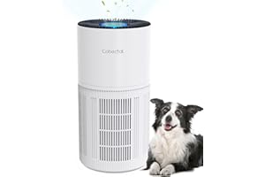 Air Purifiers for Home Large Rooms, Cobectal Air Cleaner with H14 True HEPA 3-in-1 Filter Covers up to 1650ft², Air Quality Sensor, Aroma Function & Sleep Mode, Pet Air Purifier, White