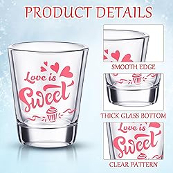 Uiifan 24 Pcs Valentine's Day Shot Glasses Bulk 2