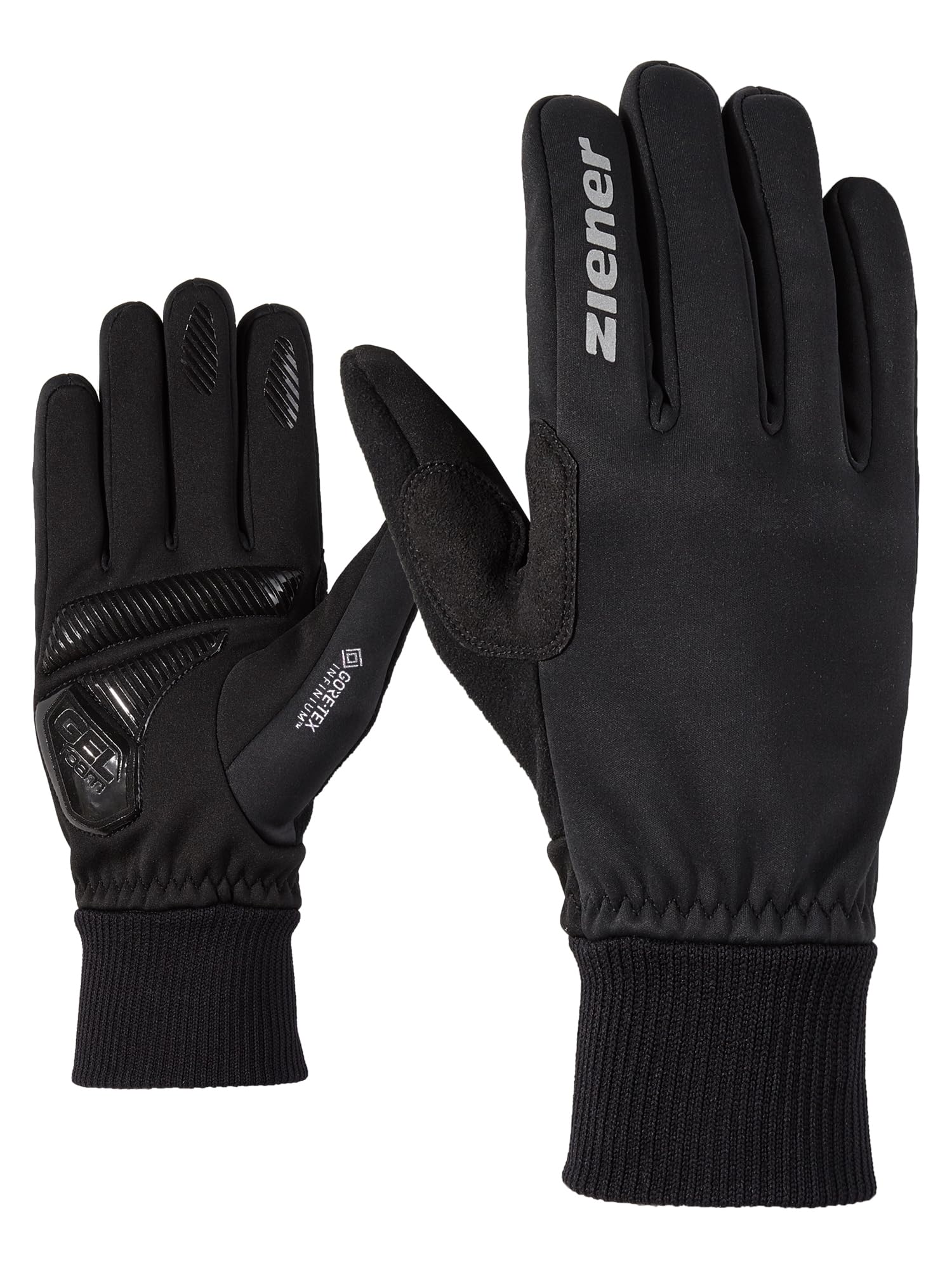 Ziener Erwachsene SMU 18-GWS 414 Bike Glove Handschuhe, Black, 7.5 (S)