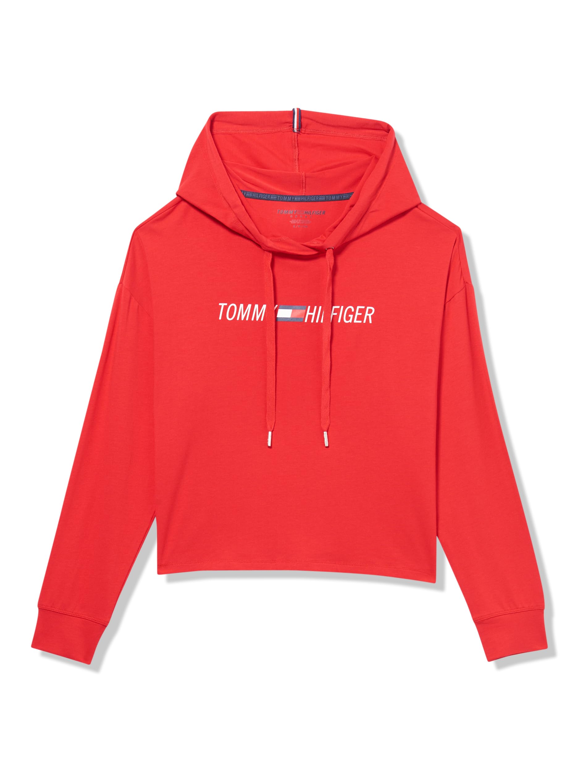 Tommy Hilfiger Women's Performance Hoodie,Rich Red,S Image