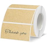 Starboling 2x1 Thermal Labels,Address Barcode Self-Adhesive Thermal Printer Stickers for Logo Design,Name/Price Tag,Address（Kraft）