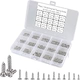 FandWay 750Pcs Tiny Self Tapping Screws Set M1 M1.2 M1.4 M1.5 M1.7 for Watches view 7