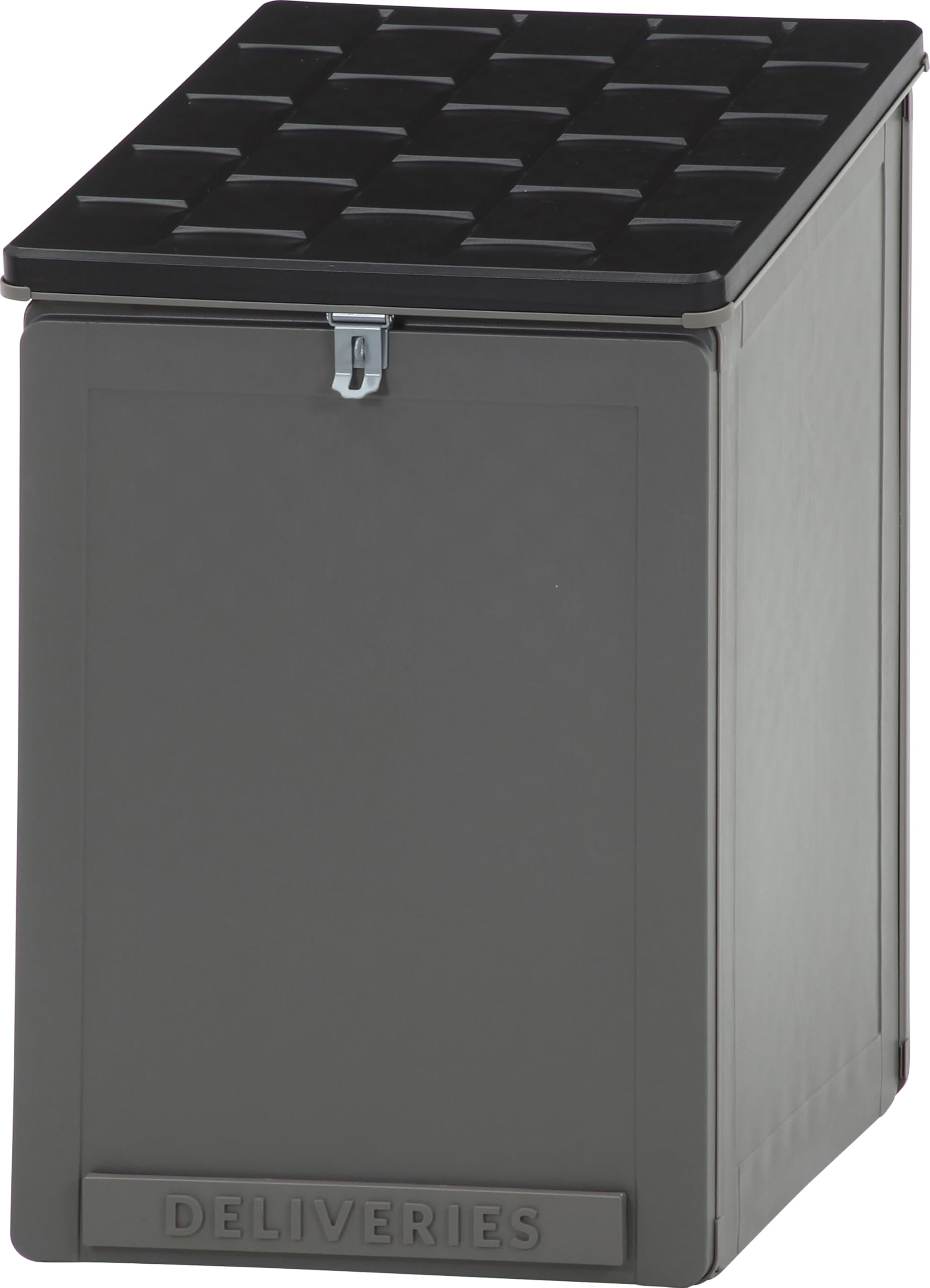 不二貿易 物置 収納庫 宅配 収納ボックス ブラック グレーの商品画像