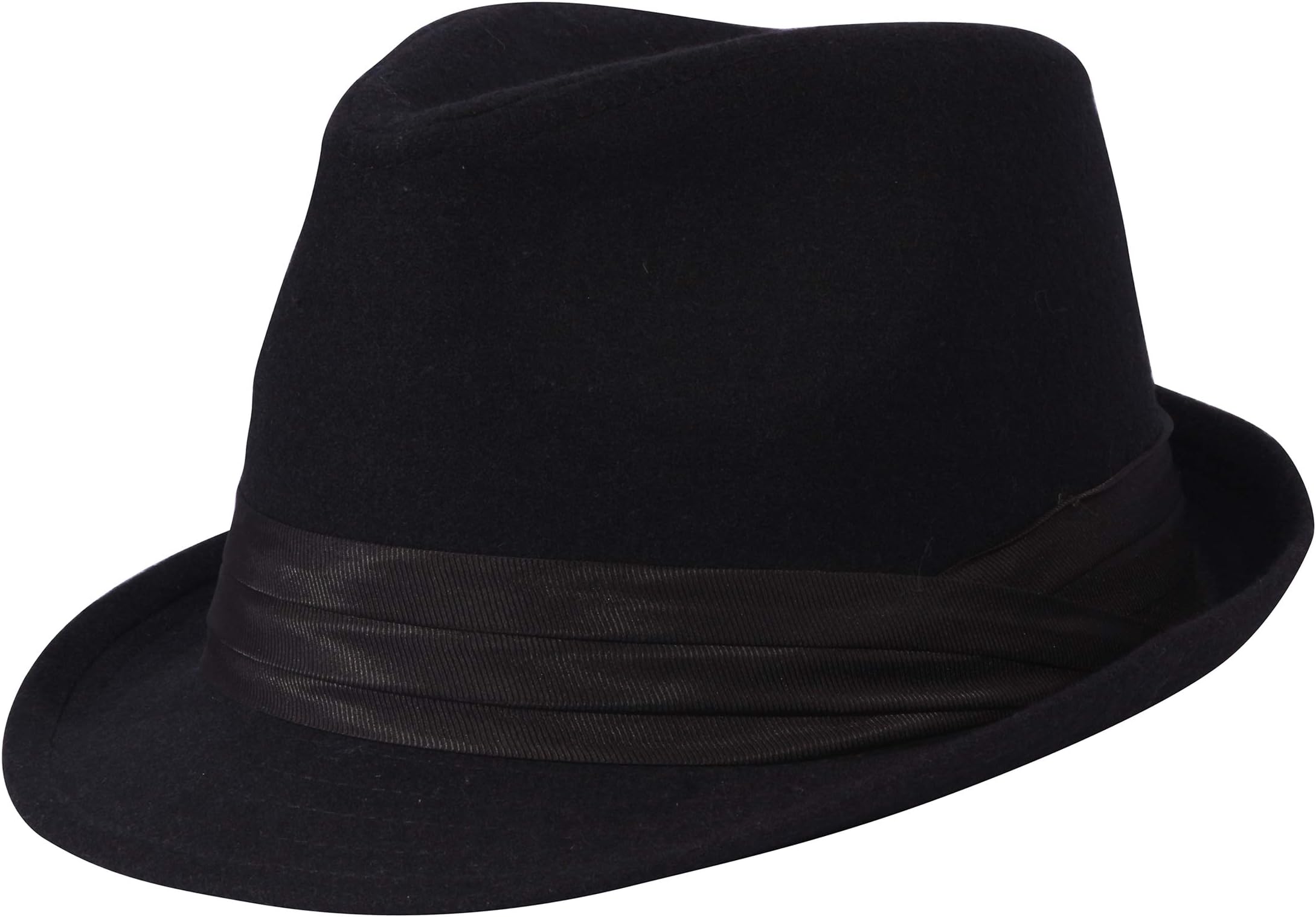 Enimay Men's Women's Manhattan Structured Gangster Trilby Wool Fedora Hat Classic Timeless Light Weight