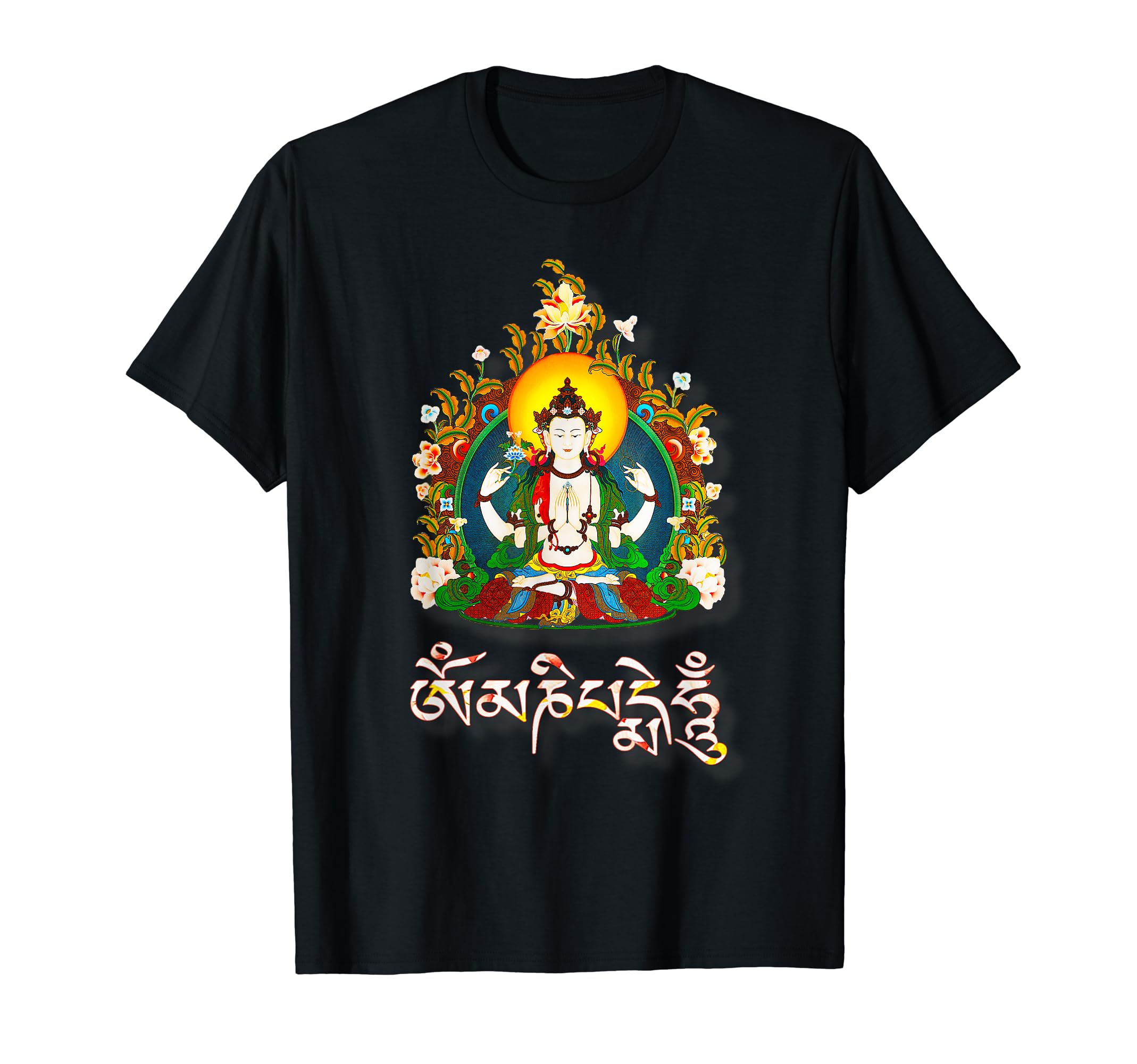 Tibetan Buddha Om Mani Padme Hum Amitabha T-Shirt T-Shirt