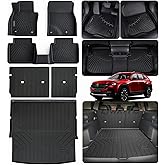 LJWAITO Floor Liners for Mazda CX50 2023 2024 2025 (Non Hybrid) & Cargo Liners & Backrest Mat,TPE All Weather Protection Car Floor Mats with Trunk Mat Covering The Backrest for CX-50