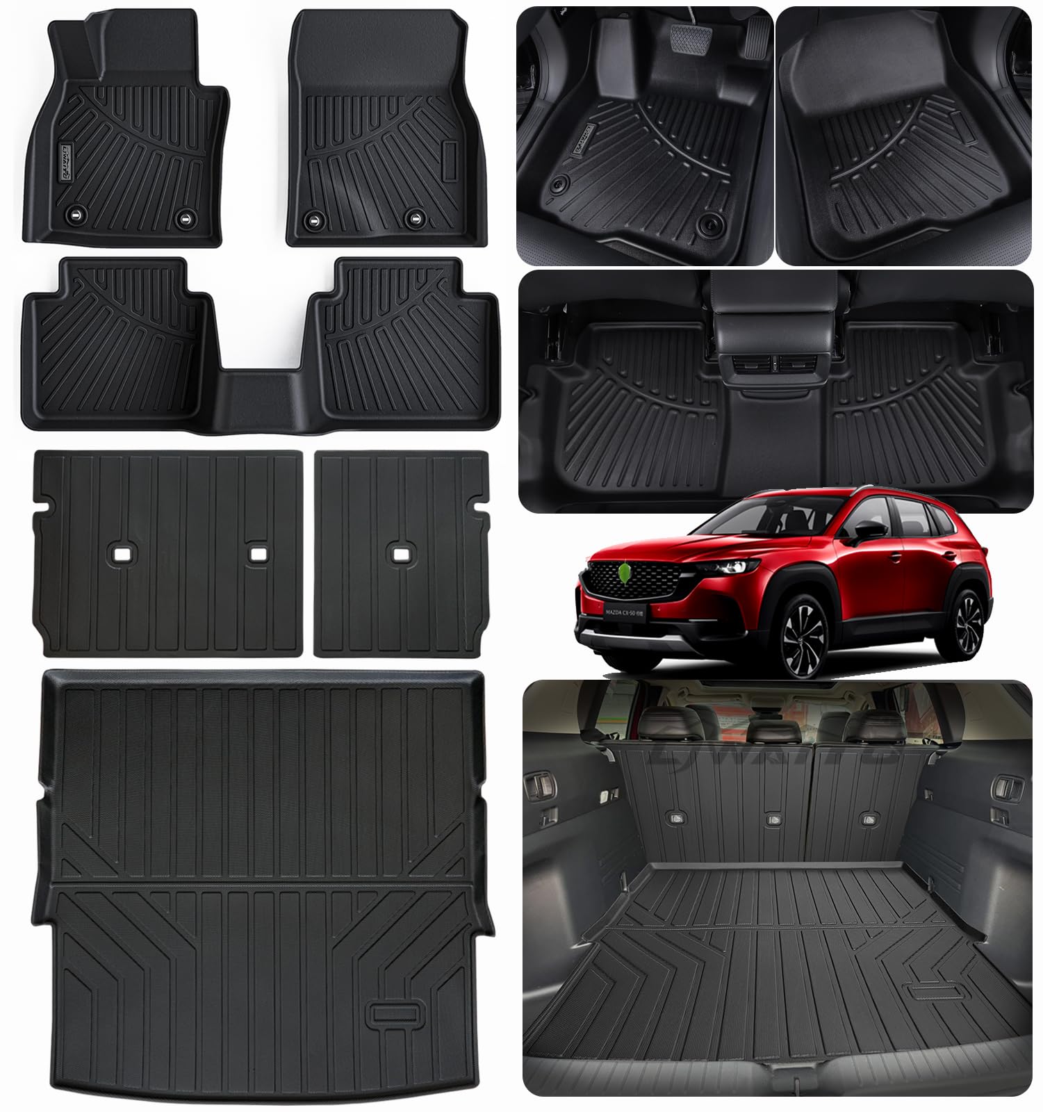 LJWAITO Floor Liners for Mazda CX50 2023 2024 2025
