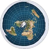 MAGNET Flat Earth Magnet Decal Fridge Metal Magnet Window Vinyl 5"