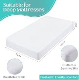 Sasma Home Cot Bed Mattress Protector 70x140 Waterproof Hypoallergenic view 2