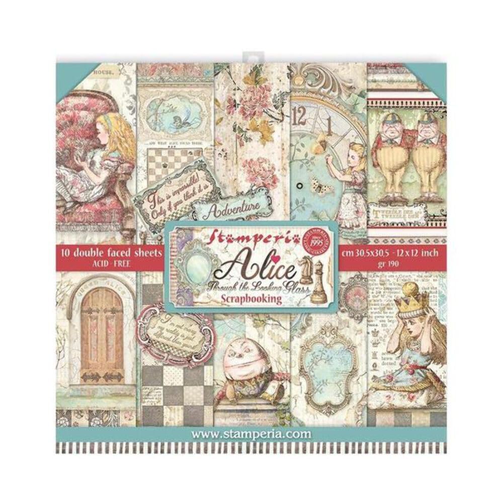 Scrapbooking Pad - Double Face - Alice Through The Looking Glass