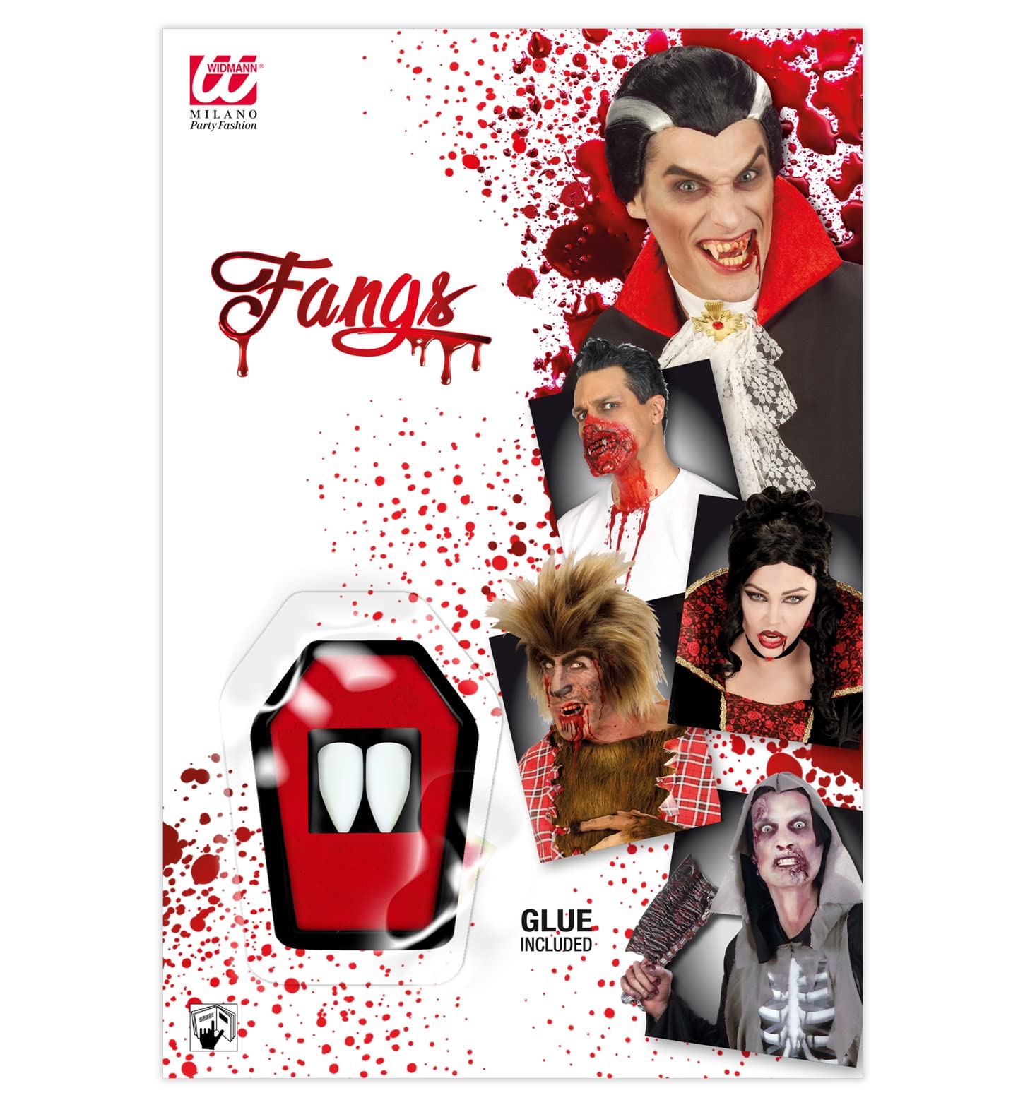 Vampire Teeth Kit Professional Accessory for Halloween Dracula Fancy Dress