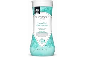 Summer's Eve Essential Botanicals All-Over Daily Feminine Wash with Argan Oil, Gentle pH-Balanced Body Wash for Women, Removes Vaginal Odor and Refreshes, 12 Fl Oz