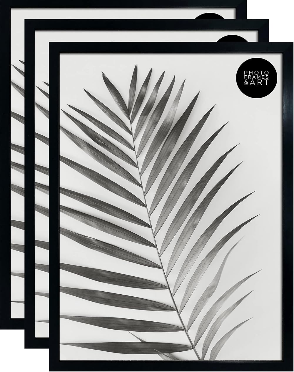 pf+a Perspex Window Pack Of 3 A2 Poster Frames Black Frames 42x59.4cm