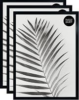 pf+a Perspex Window Pack Of 3 A2 Poster Frames Black Frames 42x59.4cm
