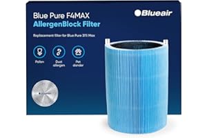 Blueair Blue Pure 411 Max Series AllergenBlock Filter, Genuine Replacement, Allergies Pollen Dust Pet Dander, 411 Max Series 