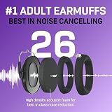 Vanderfields Premium Ear Defenders Hearing Protection 29 dB 2K Hz Black 2 Pack view 3